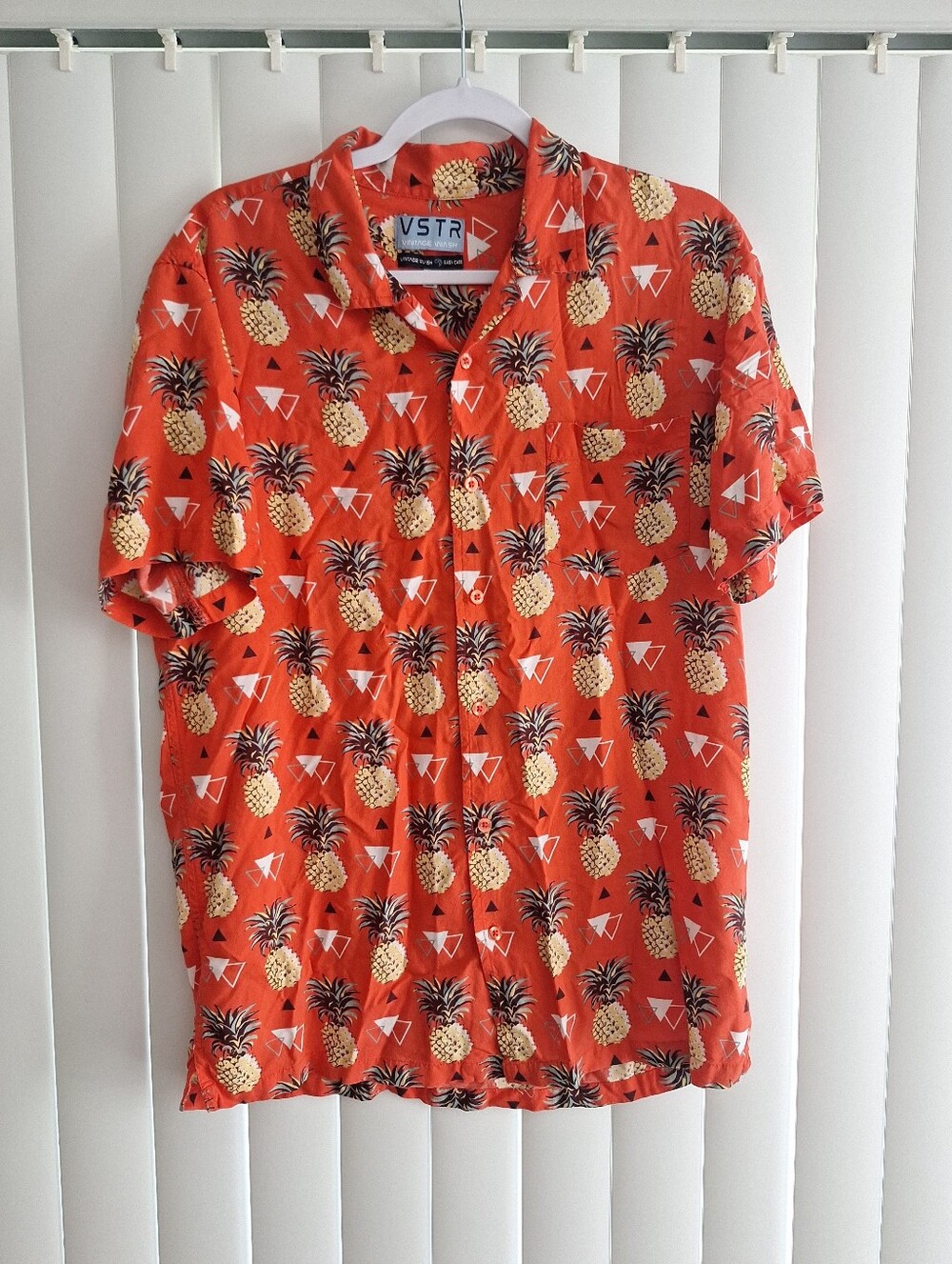 VSTR Vintage Wash Pineapple Hawaiian Shirt